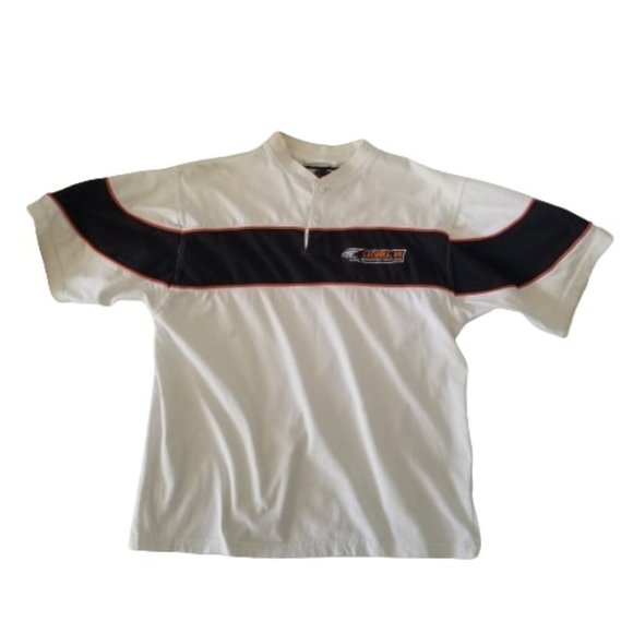 V Twin Motorcycle Apparel Mens Polo Motorcycle Rally Laconia NH Embroidered Larg - Picture 1 of 8